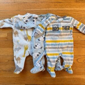 Carter's Animal and Striped Footie Trio